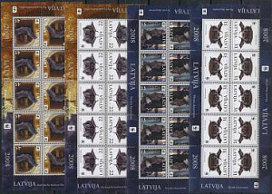 Латвия, Летучие Мыши, WWF, 2008, 4 листа